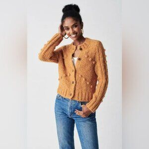 FAHERTY BRAND Ember Pom Cardigan Marigold